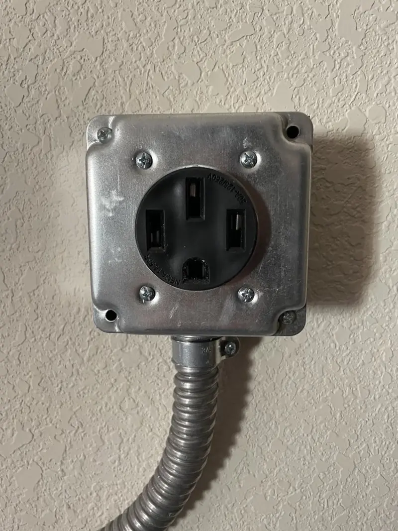 NEMA 14-50 outlet installed for Smart Home Electrical in Ferndale
